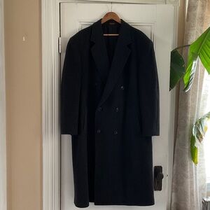 Pierre Cardin Elegant Black Dress Coat